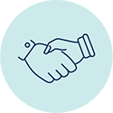 Icon of a handshake