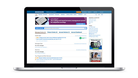 McKesson Connect portal