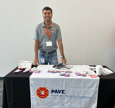 Vishal staffing a PAVE event