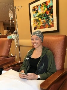 <span>Brandy Hulsey</span> receiving chemotherapy